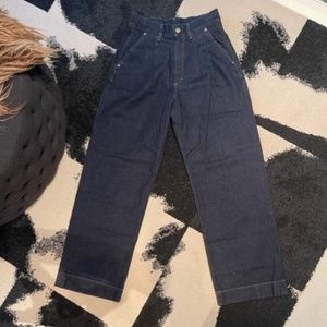 Goldsign Pleated Wide-Leg Denim